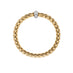 FOPE 'EKA' 18CT YELLOW GOLD AND 18CT WHITE GOLD DIAMOND SET RHONDEL FLEXIBLE BRACELET (Thumbnail 2)