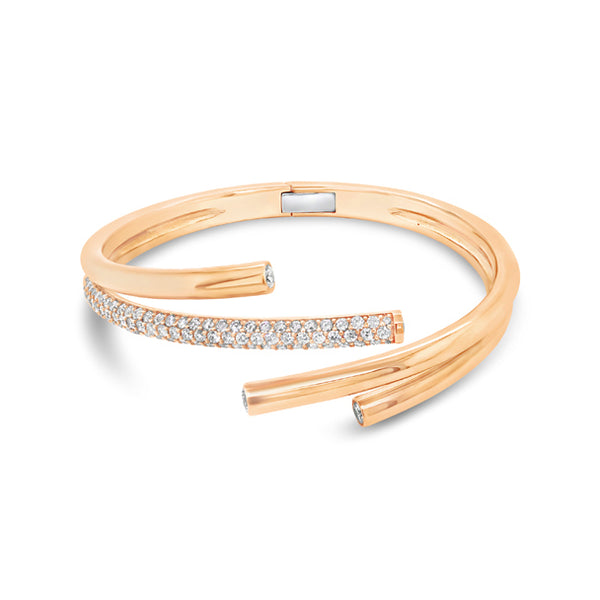 STOCKERT 18CT ROSE GOLD DIAMOND "FIREWORKS" BANGLE (Image 2)