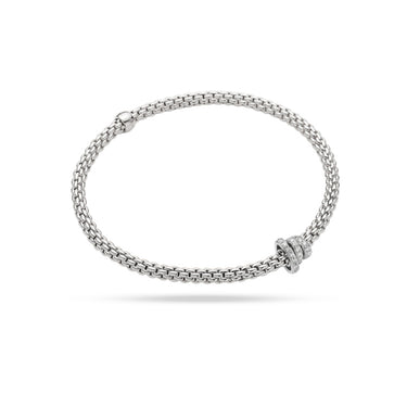 FOPE 'PRIMA' 18CT WHITE GOLD DIAMOND BRACELET