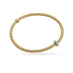 FOPE 'FLEX'IT PRIMA' 18CT YELLOW GOLD AND 18CT WHITE GOLD PAVE SET RONDELLE DIAMOND BRACELET (Thumbnail 1)