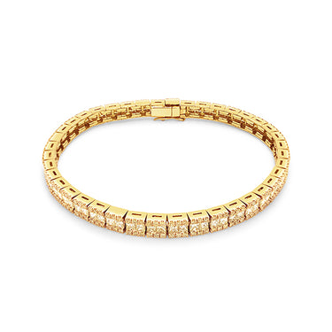 18CT YELLOW GOLD FANCY YELLOW DIAMOND BRACELET