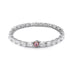 PLATINUM AND 18CT ROSE GOLD WHITE AND ARGYLE PINK DIAMOND BRACELET (Thumbnail 2)