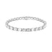 PLATINUM AND 18CT ROSE GOLD 14.06CT MODIFIED EMERALD CUT DIAMOND BRACELET WITH PINK AND BLUE DIAMOND CLASP (Thumbnail 2)