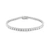 18CT WHITE GOLD 7.20CT WHITE DIAMOND LINE BRACELET WITH PINK DIAMOND CLASP (Thumbnail 2)