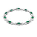 'MARIE ANTOINETTE' 18CT WHITE GOLD DIAMOND AND EMERALD BRACELET (Thumbnail 3)