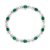 'MARIE ANTOINETTE' 18CT WHITE GOLD DIAMOND AND EMERALD BRACELET (Thumbnail 2)