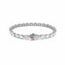 PLATINUM AND 18CT ROSE GOLD WHITE DIAMOND LINE BRACELET WITH ARGYLE PINK DIAMOND CLASP (Thumbnail 2)