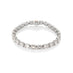 PLATINUM AND 18CT ROSE GOLD RECTANGULAR CUT DIAMOND BRACELET WITH PINK DIAMOND CLASP (Thumbnail 1)
