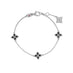 ROBERTO COIN 'PRINCESS FLOWER' 18CT WHITE GOLD BLACK AND WHITE DIAMOND BRACELET (Thumbnail 1)
