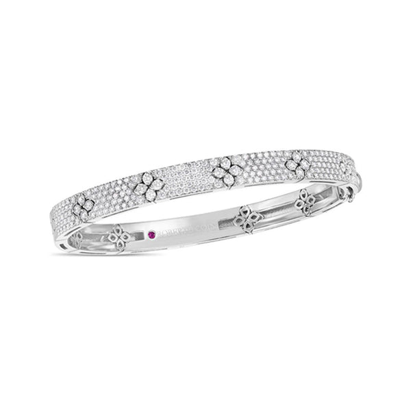 ROBERTO COIN 'LOVE IN VERONA' 18CT WHITE GOLD DIAMOND BANGLE (Image 1)