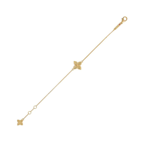 ROBERTO COIN 'PRINCESS FLOWER' 18CT YELLOW GOLD BRACELET (Image 2)