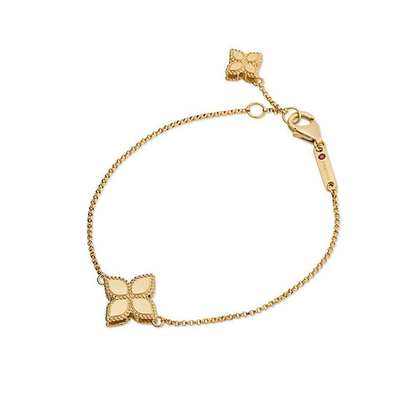 ROBERTO COIN 'PRINCESS FLOWER' 18CT YELLOW GOLD BRACELET (Image 1)