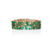 NEW ITALIAN ART 18CT WHITE GOLD AND 18CT YELLOW GOLD EMERALD AND DIAMOND BRACELET (Thumbnail 2)