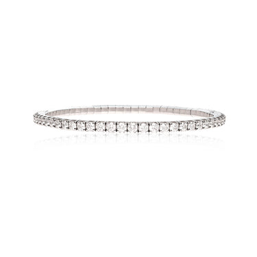 DEMEGLIO 'EXTENSIBLE' 18CT WHITE GOLD 4.30CT DIAMOND BRACELET