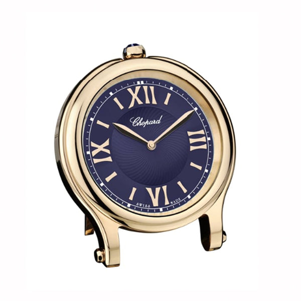 HAPPY SPORT TABLE CLOCK WITH ROSE GOLD FINISH AND BLUE DIAL (Image 1)