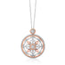 18CT WHITE AND ROSE GOLD DIAMOND SET 'ART DECO' STYLE PENDANT (Thumbnail 2)