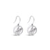 18CT WHITE GOLD WHITE COCOLONG "JFP" DROP EARRINGS (Thumbnail 2)