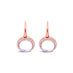 'COCKTAIL' 18CT ROSE GOLD QUARTZ, MOTHER OF PEARL AND DIAMOND DROP EARRINGS (Thumbnail 2)