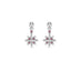 'SNOWFLAKE' 18CT WHITE GOLD ARGYLE PINK DIAMOND AND WHITE DIAMOND EARRINGS (Thumbnail 2)