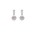 'SNOWFLAKE' 18CT WHITE GOLD ARGYLE PINK DIAMOND AND WHITE DIAMOND EARRINGS (Thumbnail 2)