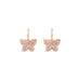 18CT ROSE GOLD DIAMOND BUTTERFLY DROP EARRINGS (Thumbnail 1)