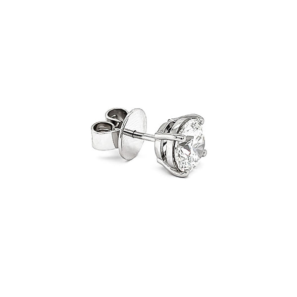 18CT WHITE GOLD DIAMOND STUD EARRINGS (Image 2)