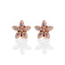 18CT ROSE GOLD PINK DIAMOND FLOWER STUD EARRINGS (Thumbnail 1)