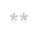 NEW ITALIAN ART 18CT WHITE GOLD DIAMOND CLUSTER STUD EARRINGS (Thumbnail 2)