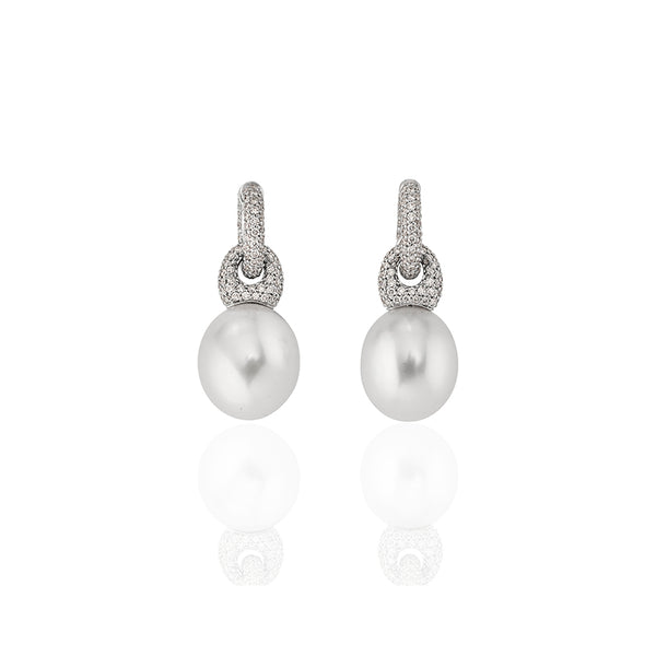 AUTORE SOUTH SEA PEARL AND DIAMOND EARRINGS (Image 1)