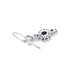 18CT WHITE GOLD SAPPHIRE AND DIAMOND DROP EARRINGS (Thumbnail 4)