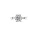 PLATINUM EMERALD CUT AND TAPERED BAGUETTE CUT DIAMOND RING (Thumbnail 1)