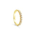 18CT YELLOW GOLD CLAW SET ETERNITY DIAMOND RING (Thumbnail 2)