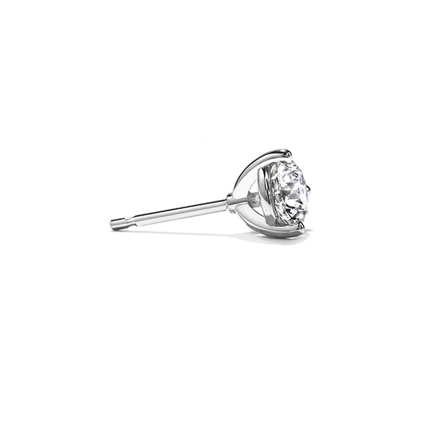 HEARTS ON FIRE 18CT WHITE GOLD THREE PRONG 2.047CT DIAMOND STUD EARRINGS (Image 3)