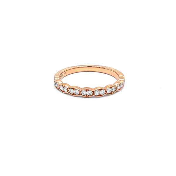 HEARTS ON FIRE 'LORELEI FLORAL' 18CT ROSE GOLD DIAMOND RING (Image 2)