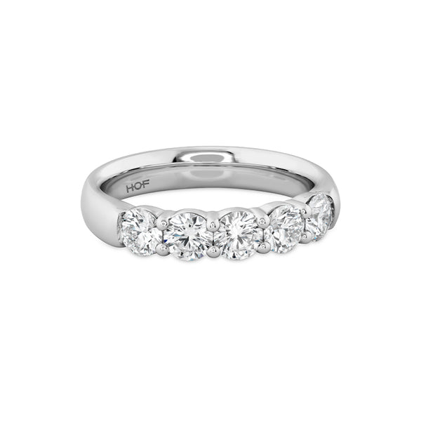 HEARTS ON FIRE 'SIGNATURE 5 STONE' 18CT WHITE GOLD DIAMOND RING (Image 2)