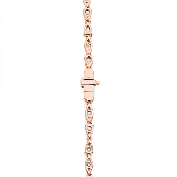 HEARTS ON FIRE 'AERIAL DEWDROP' 18CT ROSE GOLD DIAMOND BRACELET (Image 3)