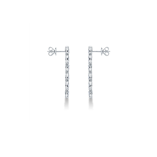 HEARTS ON FIRE 'AERIAL DEWDROP STILETTO' 18CT WHITE GOLD DIAMOND DROP EARRINGS (Image 2)
