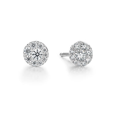 HEARTS ON FIRE 'TESSA' 18CT WHITE GOLD DIAMOND EARRINGS