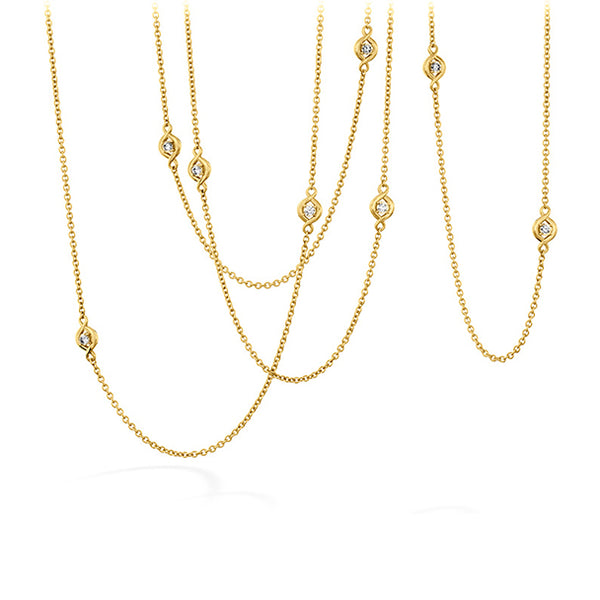 HEARTS ON FIRE 'OPTIMA STATION' 18CT YELLOW GOLD DIAMOND NECKLACE (Image 3)