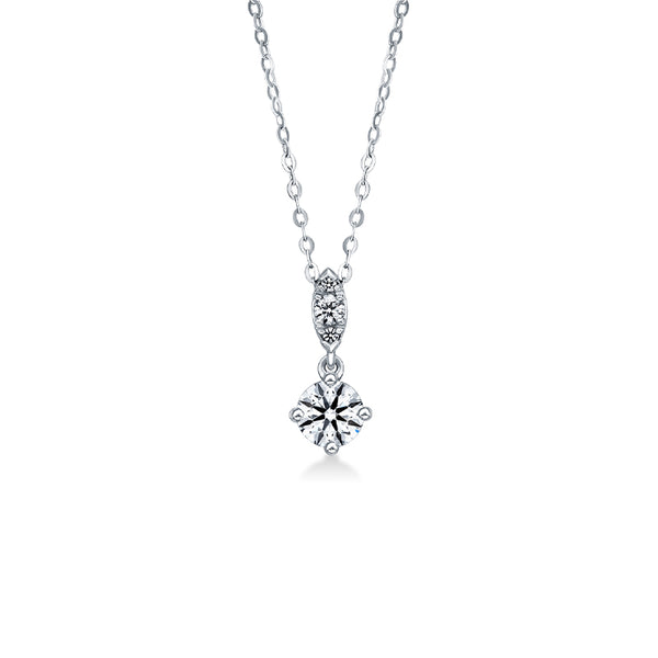 HEARTS ON FIRE 'AERIAL PETITE' 18CT WHITE GOLD 0.36CT DIAMOND DROP PENDANT (Image 1)