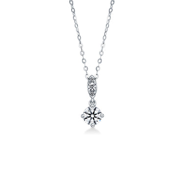 HEARTS ON FIRE 'AERIAL PETITE' 18CT WHITE GOLD 0.36CT DIAMOND DROP PENDANT