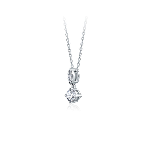 HEARTS ON FIRE 'AERIAL PETITE' 18CT WHITE GOLD 0.36CT DIAMOND DROP PENDANT (Image 2)