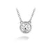 HEARTS ON FIRE 'CLASSIC' 18CT WHITE GOLD 0.25CT BEZEL SOLITAIRE DIAMOND PENDANT (Thumbnail 1)