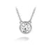 HEARTS ON FIRE 'CLASSIC' 18CT WHITE GOLD 0.36CT BEZEL SOLITAIRE DIAMOND PENDANT (Thumbnail 1)