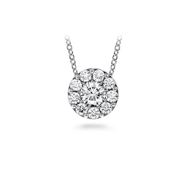 HEARTS ON FIRE 'FULFILLMENT' 18CT WHITE GOLD 0.49CT DIAMOND PENDANT