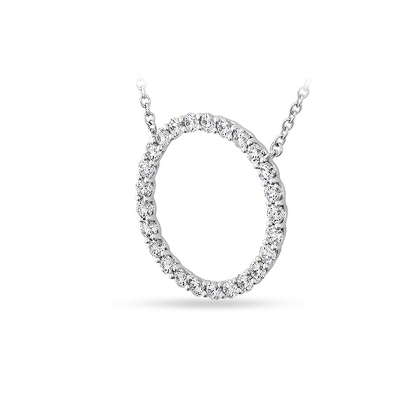 HEARTS ON FIRE 'SIGNATURE CIRCLE' 18CT WHITE GOLD  DIAMOND PENDANT LARGE (Image 2)