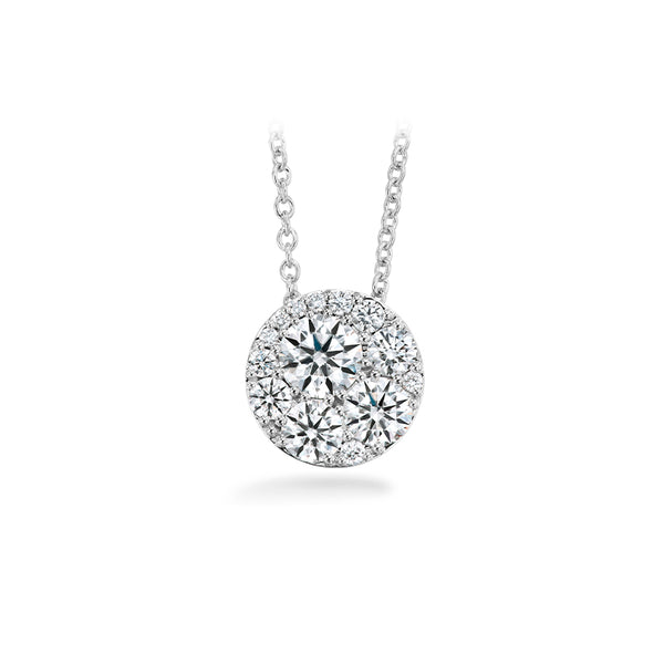 HEARTS ON FIRE 'TESSA' 18CT WHITE GOLD DIAMOND CIRCLE PENDANT (Image 1)