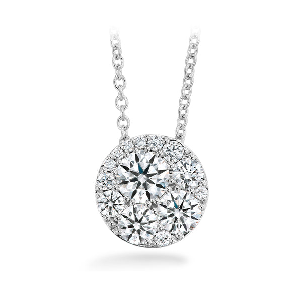 HEARTS ON FIRE 'TESSA' 18CT WHITE GOLD DIAMOND CIRCLE NECKLACE (Image 1)