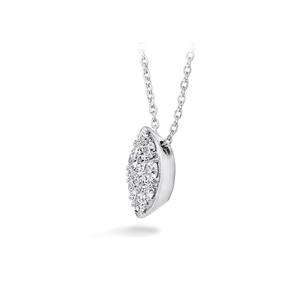 HEARTS ON FIRE 'TESSA' 18CT WHITE GOLD DIAMOND NAVETTE PENDANT (Image 2)