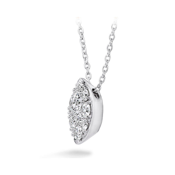 HEARTS ON FIRE 'TESSA' 18CT WHITE GOLD DIAMOND NAVETTE PENDANT (Image 2)